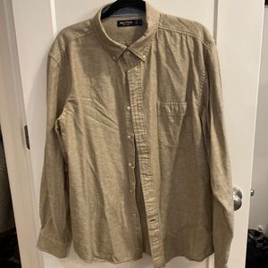 Nautica men’s shirt tan. XL excellent condition